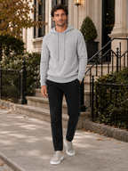 Men's hooded knit pullover sweater — additional view