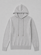 Men's hooded knit pullover sweater — additional view