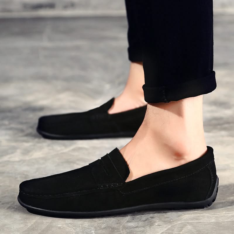 Men's suede penny loafers — additional view