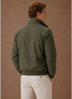 Men's hooded zip bomber jacket — additional view