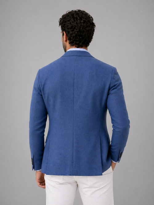 Men's tailored knit stretch blazer — alternate view
