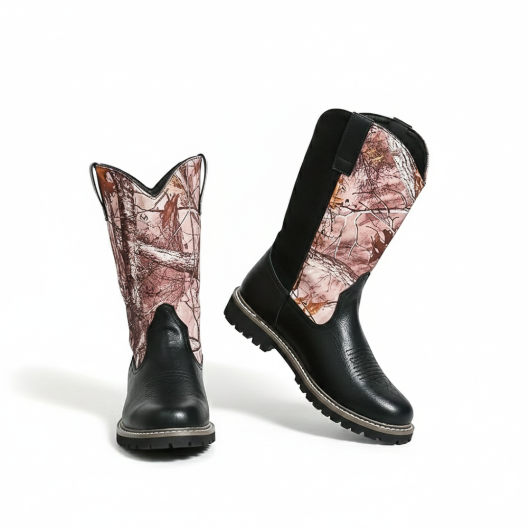 Men's waterproof pull-on hunting boots in black — additional view