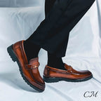 Men's slip-on classic loafers — detail view