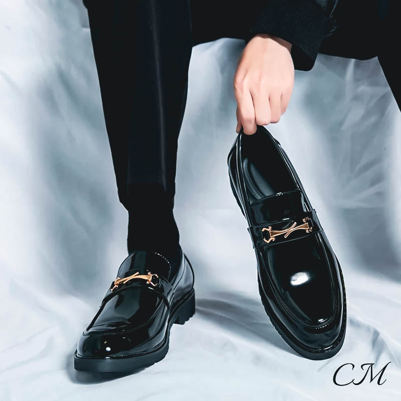 Men's slip-on classic loafers in black — additional view