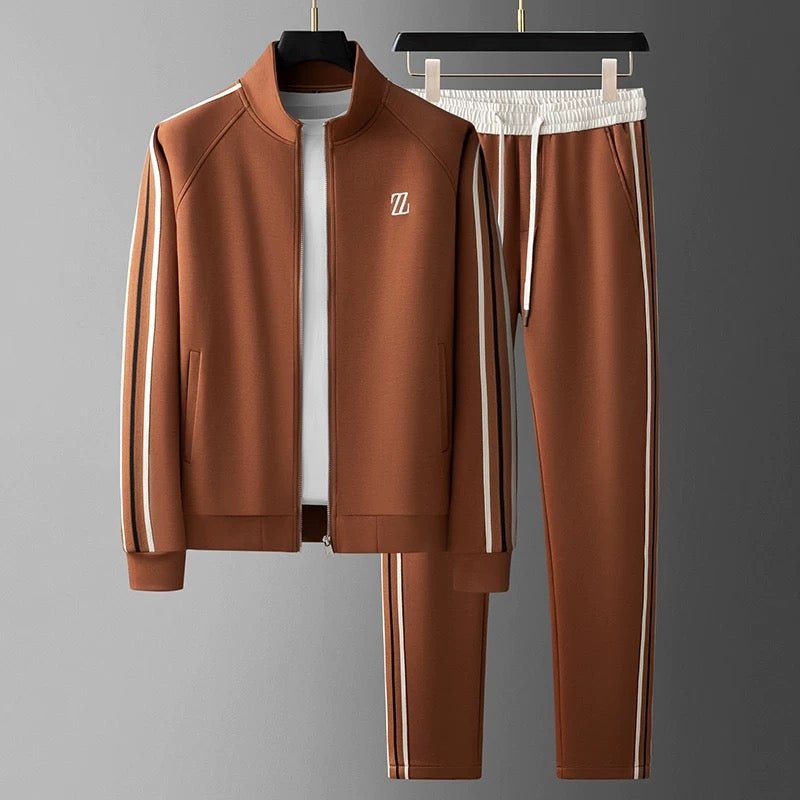 Men's two-piece zip hoodie tracksuit set — additional view