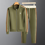 Men's two-piece zip hoodie tracksuit set — additional view