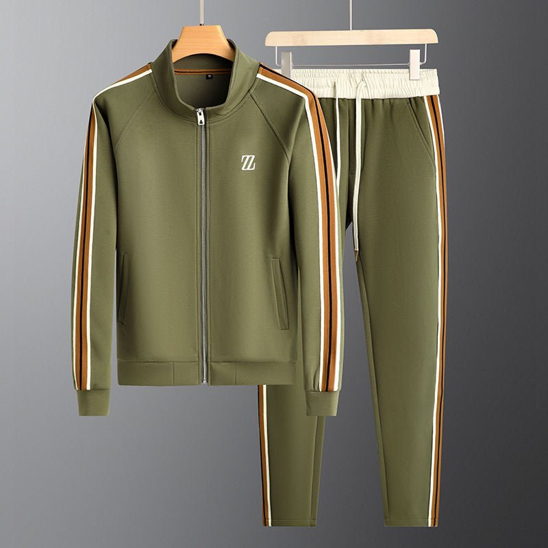 Men's two-piece zip hoodie tracksuit set — additional view