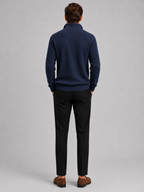 Men's ribbed stand-collar quarter-zip sweater — additional view