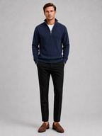 Men's ribbed stand-collar quarter-zip sweater — additional view