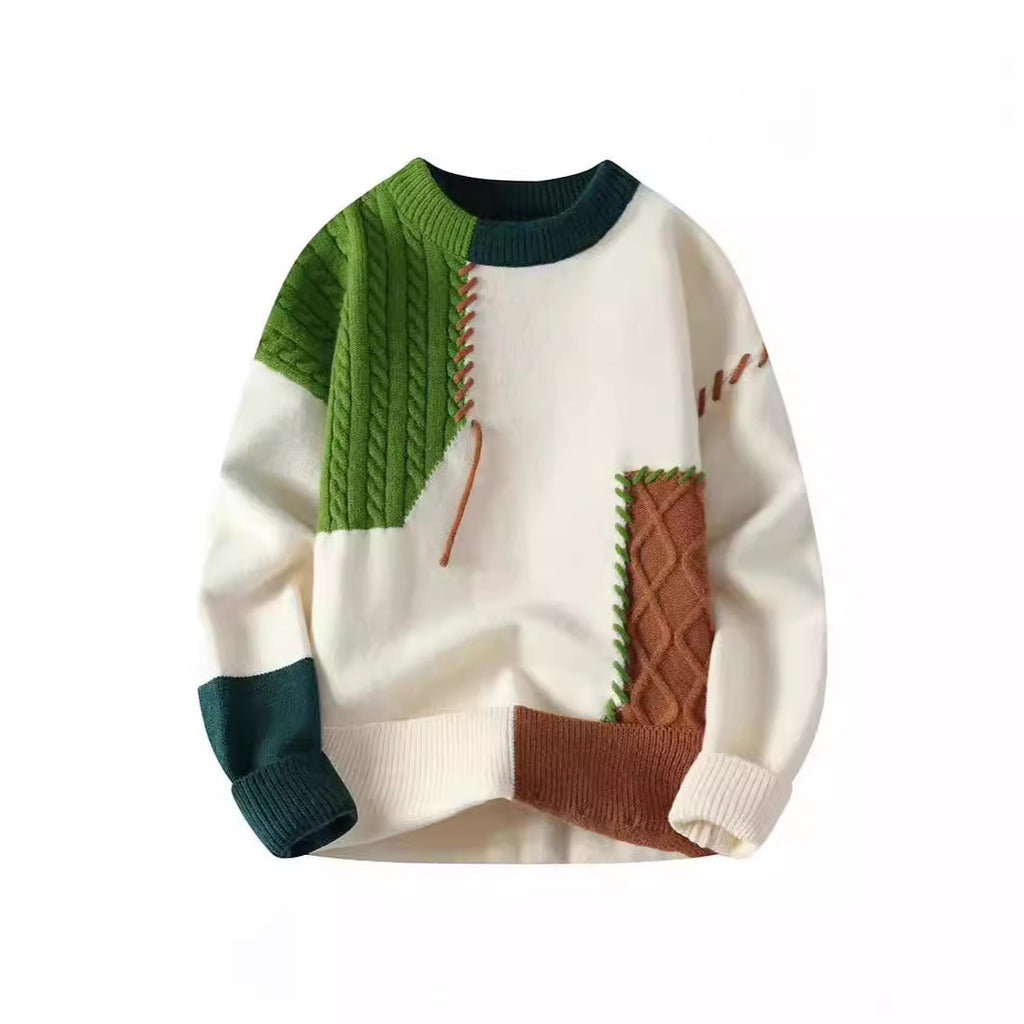 Men's loose-fit crew neck sweater — additional view