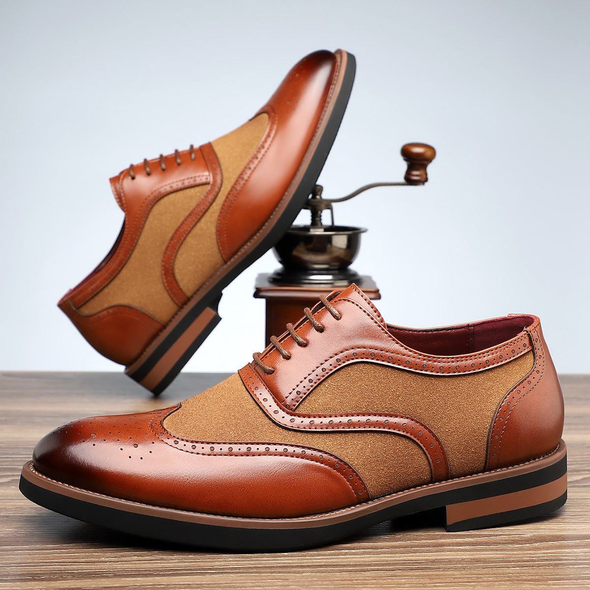 Men's brogue oxford dress shoes — additional view
