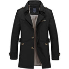Men's mid-length cotton casual jacket — additional view