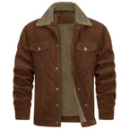 Men's corduroy fleece-lined jacket — additional view