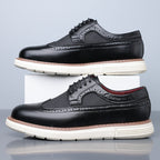 Men's wingtip brogue derby shoes — additional view