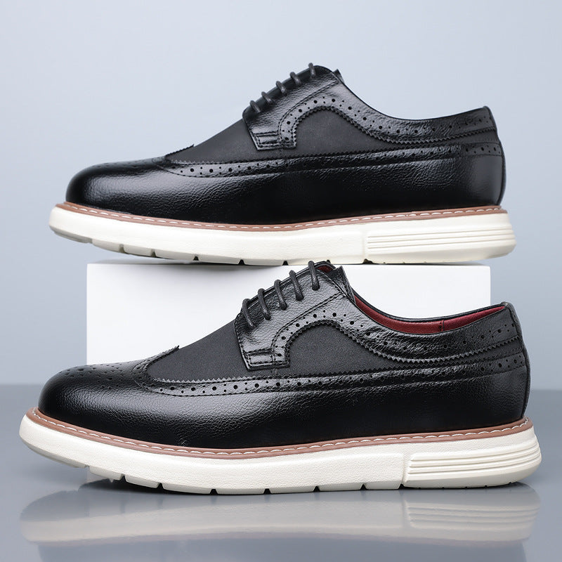 Men's wingtip brogue derby shoes — additional view
