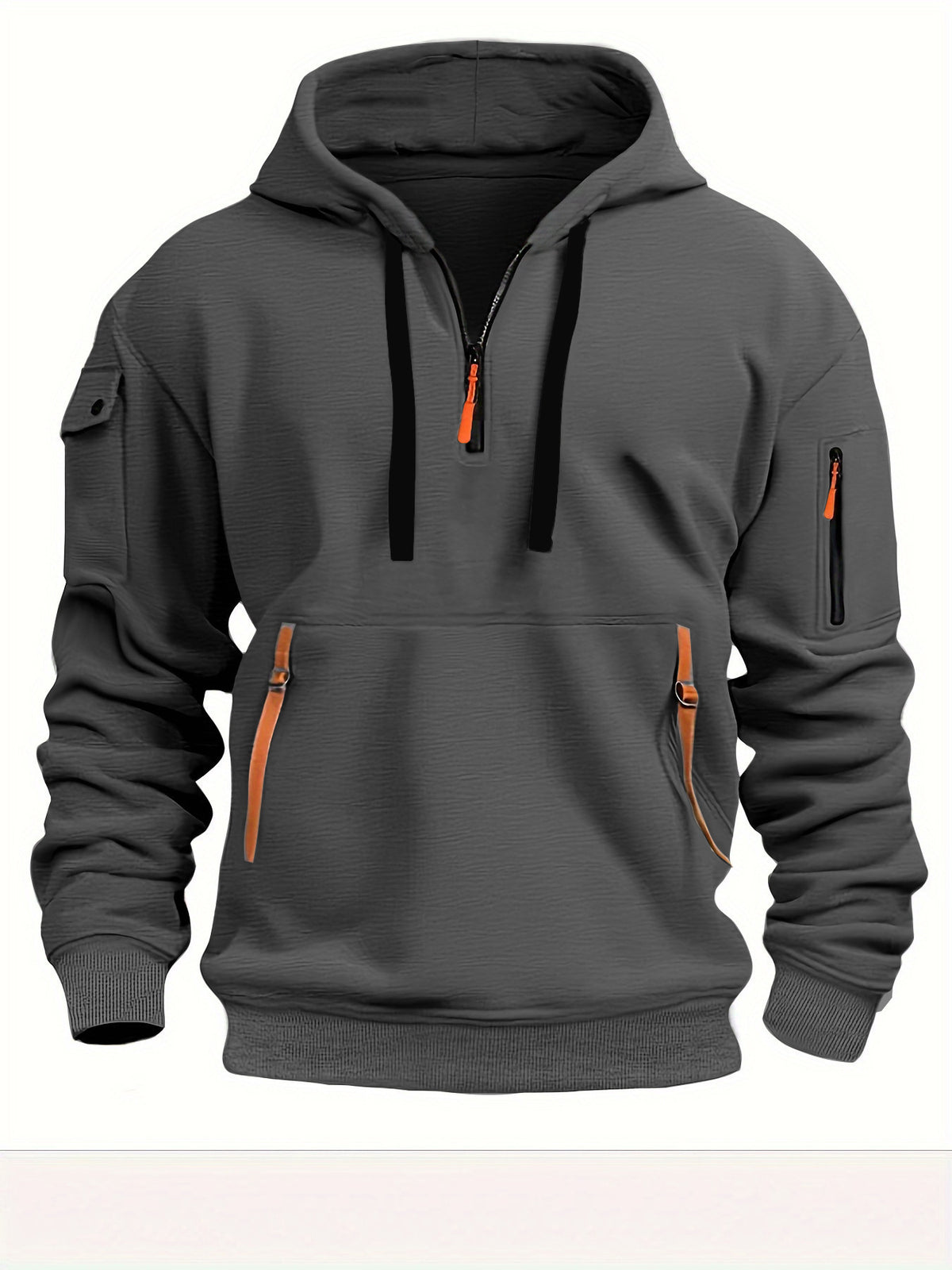 Men's hooded pocket pullover — additional view