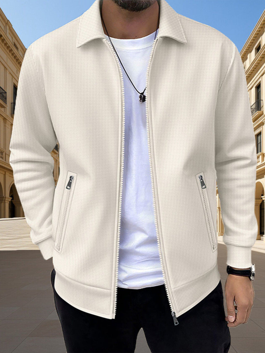 Men's slim-fit zip pocket cardigan — additional view