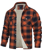 Men's single-breasted checked coat — additional view