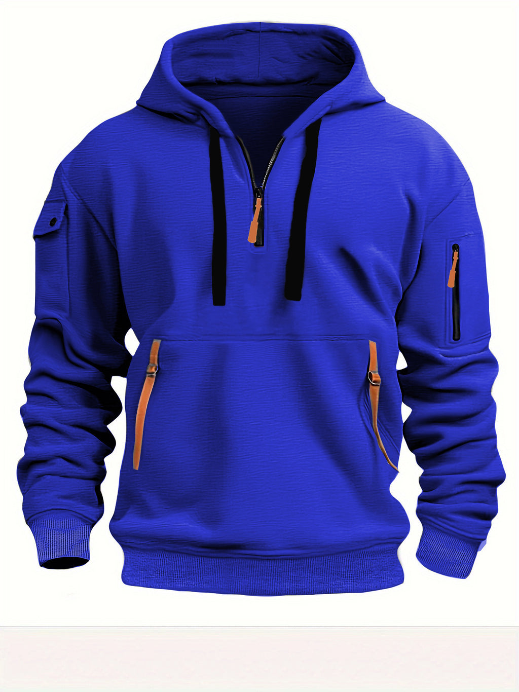 Men's hooded pocket pullover — additional view