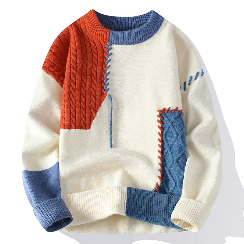 Men's loose-fit crew neck sweater — alternate view
