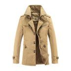 Men's mid-length cotton casual jacket — additional view