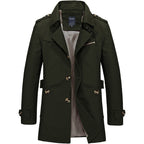 Men's mid-length cotton casual jacket — additional view