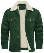 Men's corduroy fleece-lined jacket — additional view