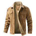 Men's corduroy fleece-lined jacket — additional view