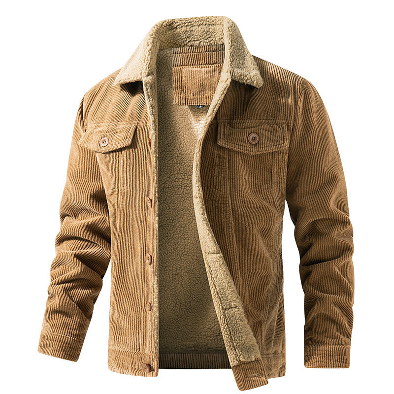 Men's corduroy fleece-lined jacket — additional view