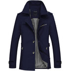 Men's mid-length cotton casual jacket — additional view