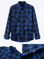 Men's checked long sleeve shirt — additional view