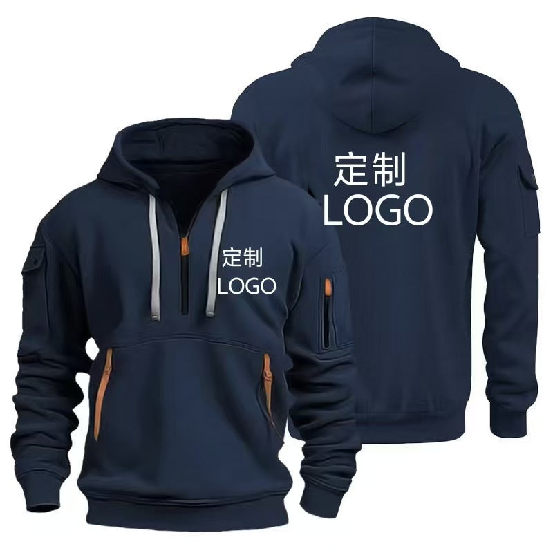 Men's hooded pocket pullover — additional view