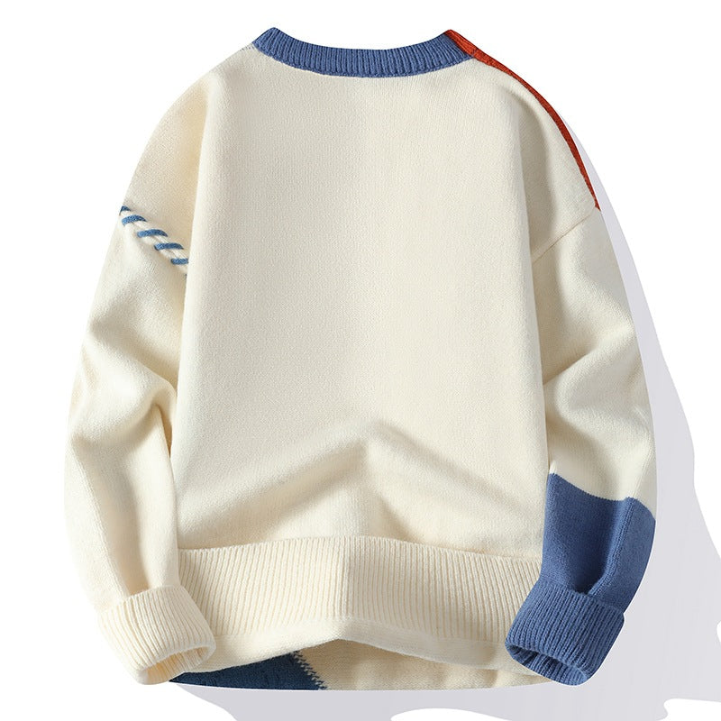 Men's loose-fit crew neck sweater — additional view