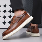 Men's wingtip brogue derby shoes — additional view