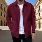 Men's slim-fit zip pocket cardigan — additional view