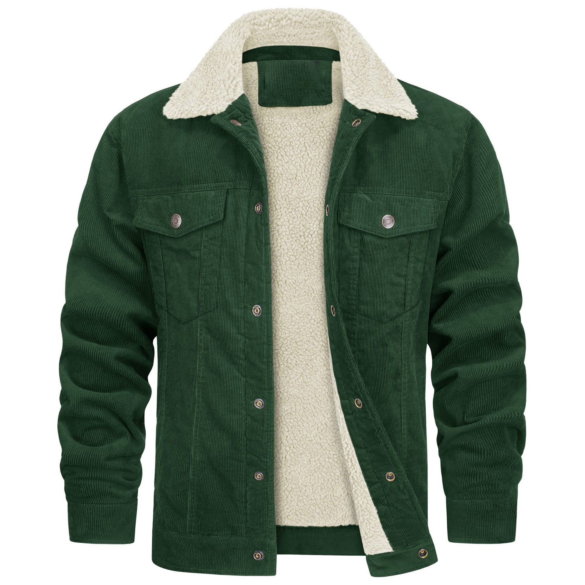 Men's corduroy fleece-lined jacket