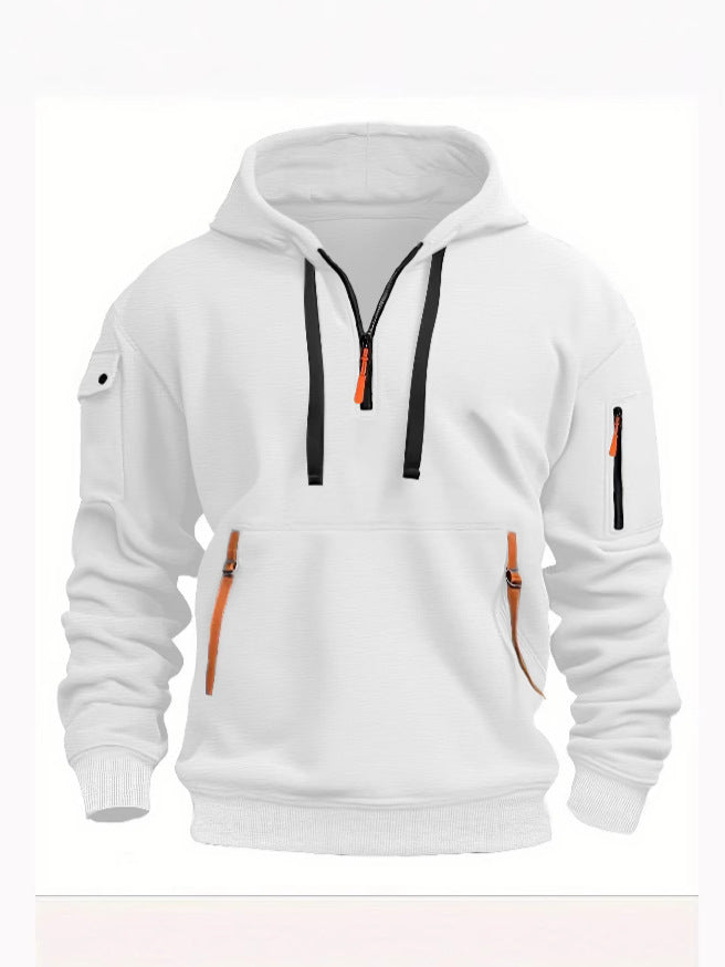 Men's hooded pocket pullover — additional view