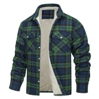 Men's single-breasted checked coat — additional view