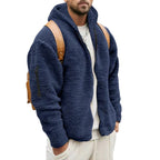 Men's double-sided velvet hooded jacket — additional view