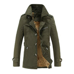 Men's mid-length cotton casual jacket — additional view