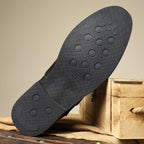 Men's leather suede brogue boots — additional view