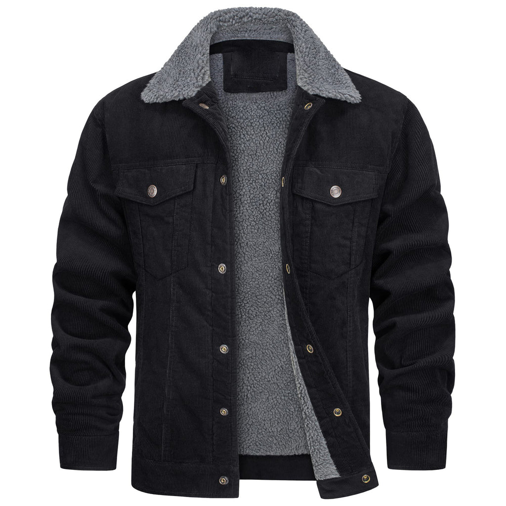 Men's corduroy fleece-lined jacket — alternate view