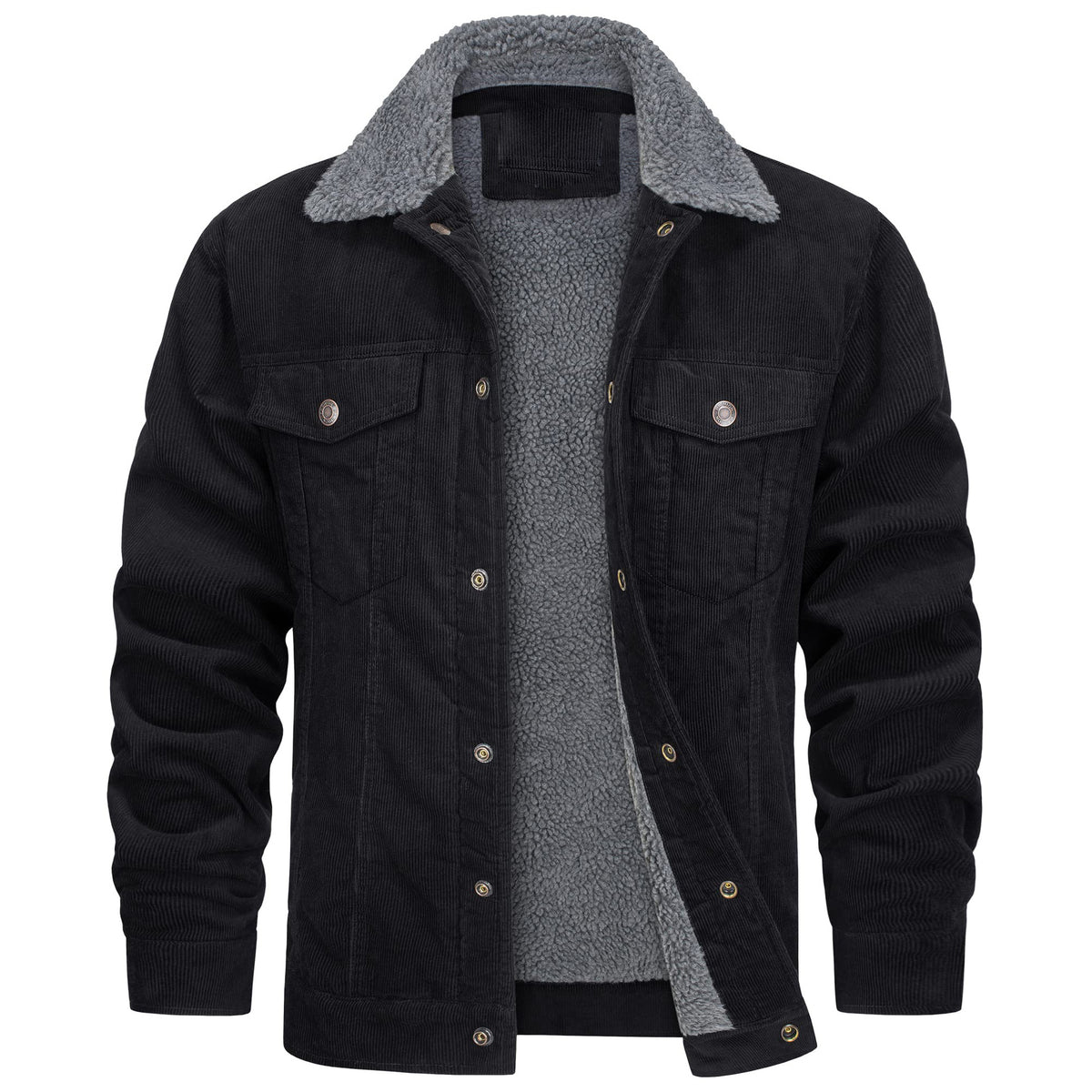 Men's corduroy fleece-lined jacket — alternate view