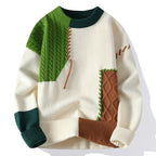 Men's loose-fit crew neck sweater