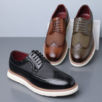 Men's wingtip brogue derby shoes — additional view