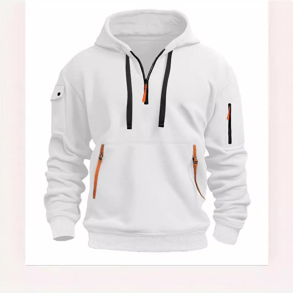 Men's hooded pocket pullover — additional view