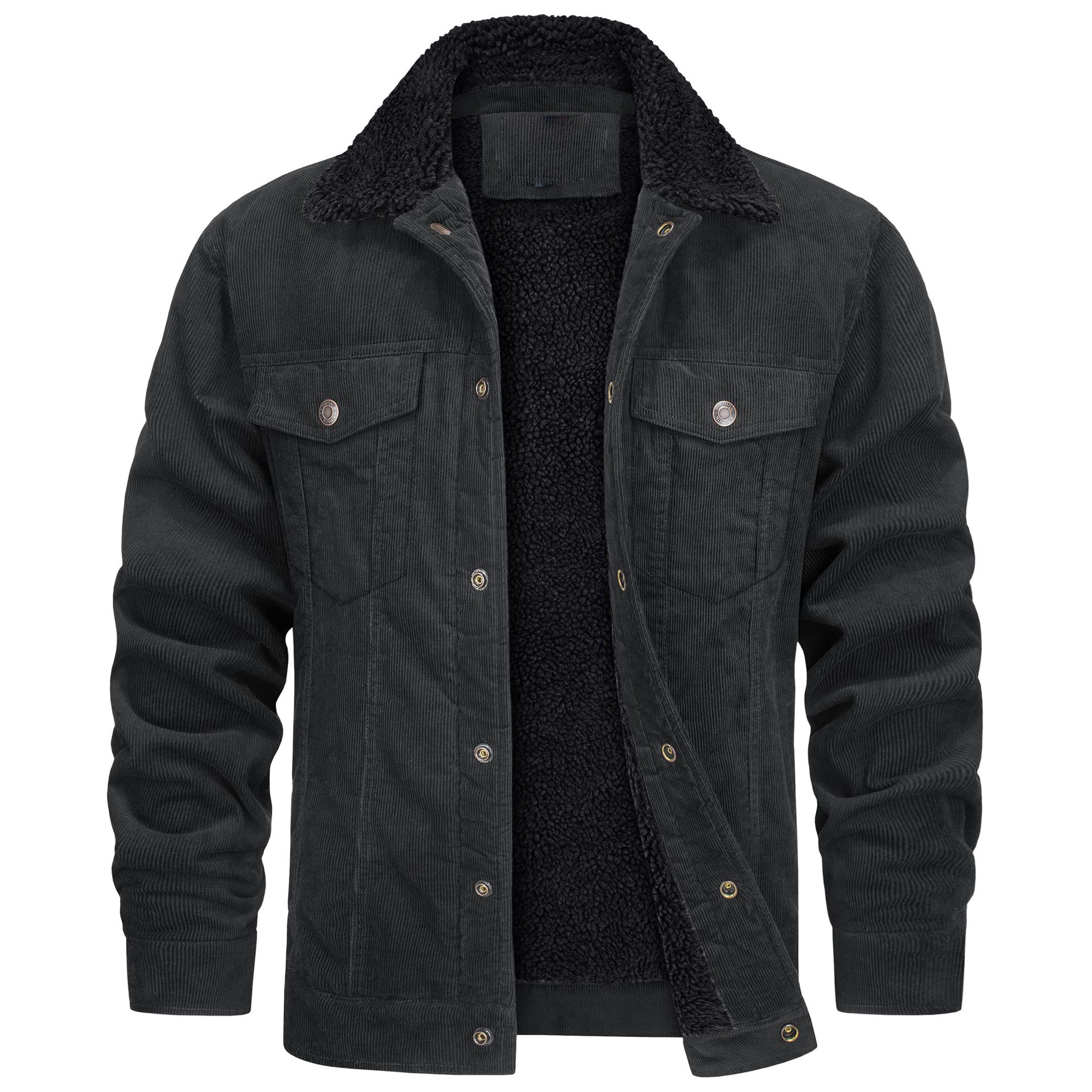 Men's corduroy fleece-lined jacket — additional view