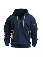 Men's hooded pocket pullover