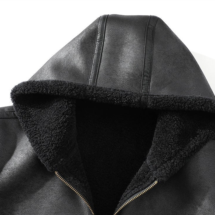 Men's zip-up sherpa-lined hooded jacket — additional view