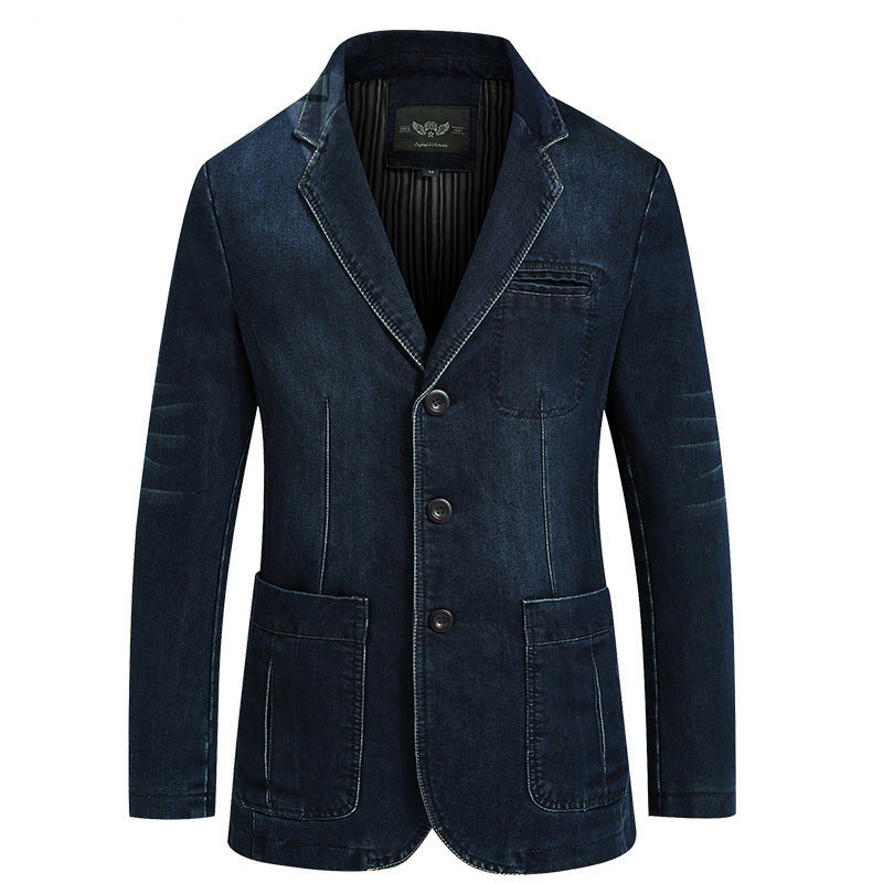 Men's mid-length cotton casual jacket — additional view